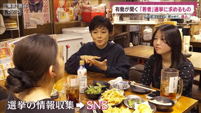 「若者」が選挙に求めるものとは―「40歳以上お断り」居酒屋で有働が聞いた