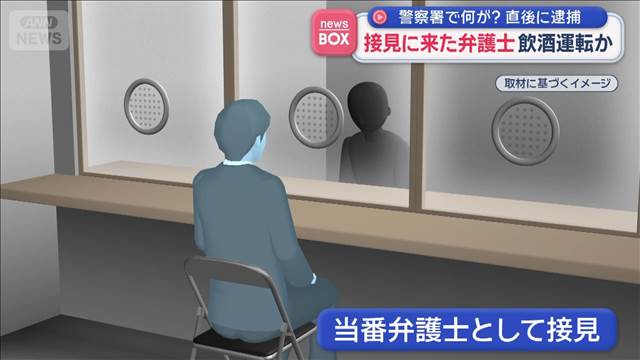 接見に来た弁護士　飲酒運転か　警察署で何が？直後に逮捕