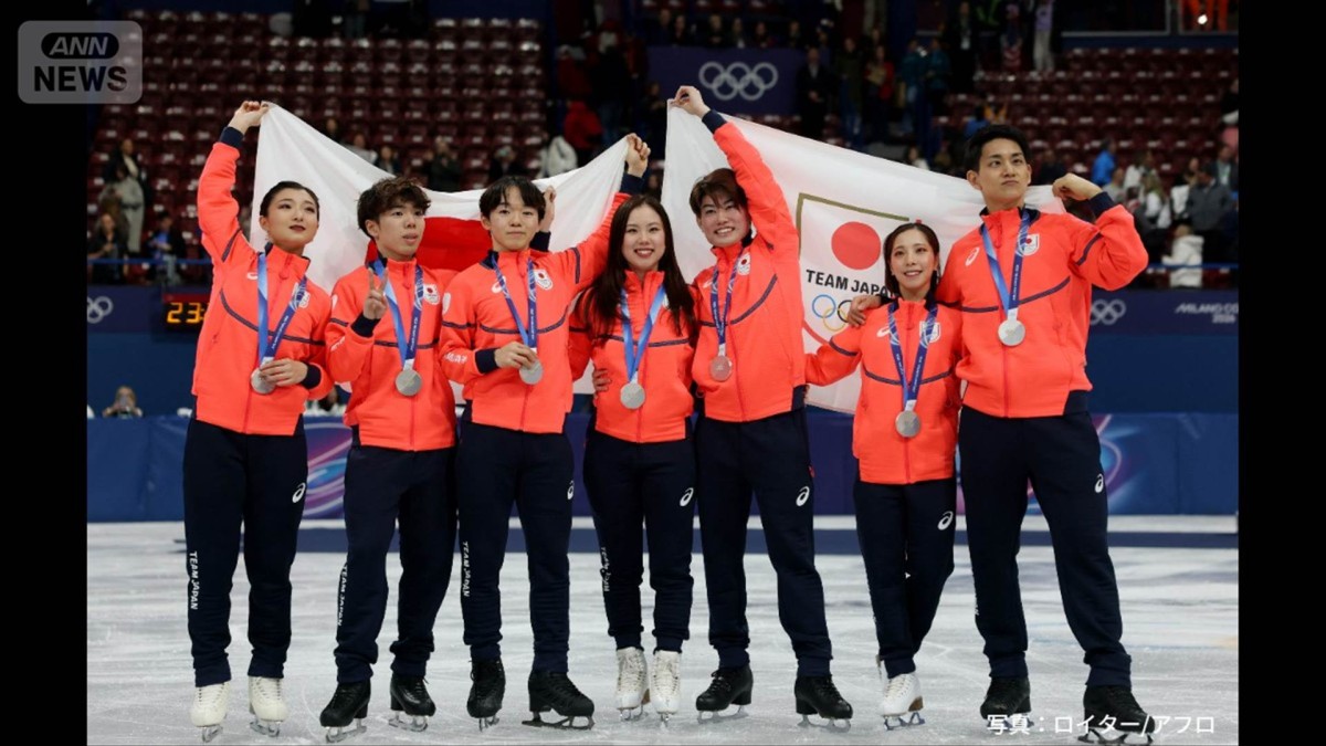 五輪フィギュアスケート団体　日本が銀メダル　北京・ミラノと2大会連続