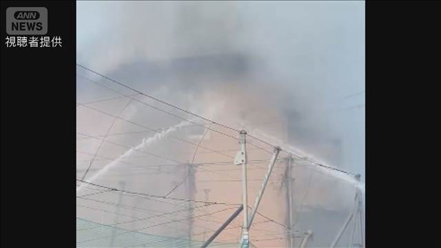 東京・立川市の住宅で火事　火元の住宅の100平方メートル焼ける　4人けが