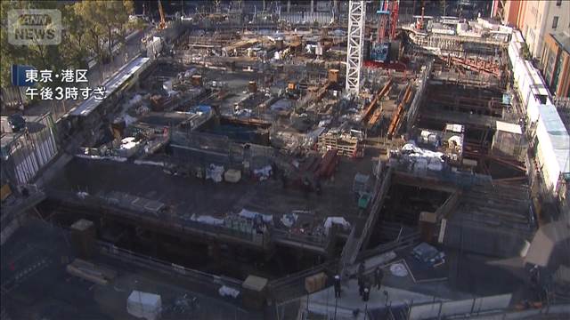 建設現場で作業員の男性が落下し死亡　東京・赤坂
