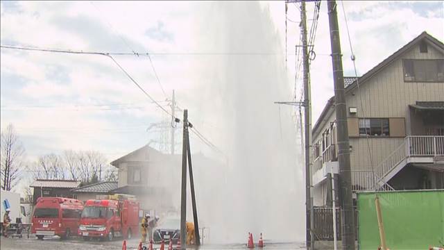 水道管から大量の水噴出　作業手順の誤り　埼玉