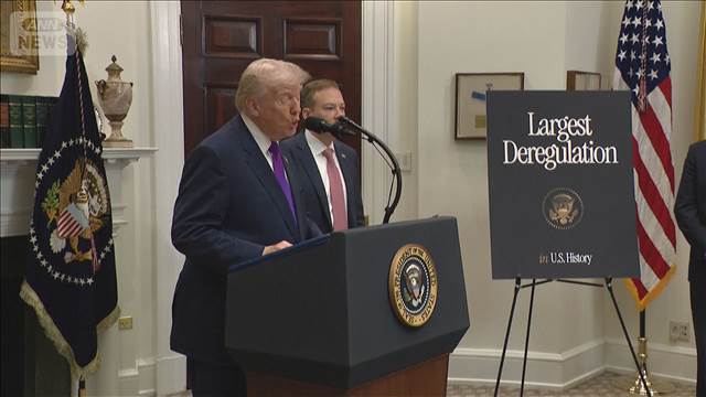 トランプ大統領　排ガス規制の撤廃を表明　規制撤廃で“車が安くなる”と強調