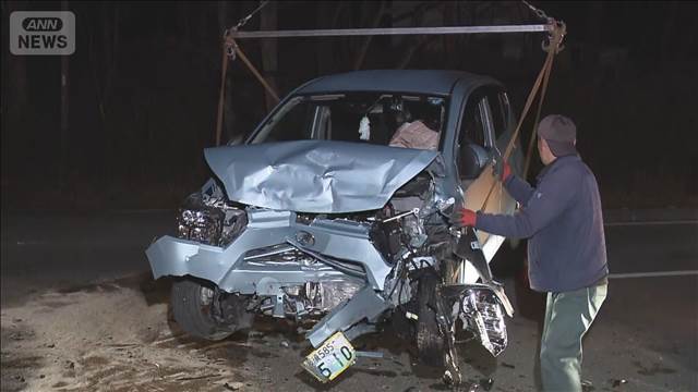 車同士が正面衝突　80代女性が死亡　栃木・那須