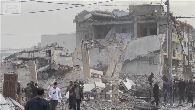 パレスチナ・ガザ　停戦発効後の死者600人超に　15日もイスラエル軍が空爆