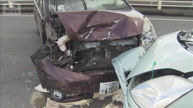 車4台絡む事故　高齢男女5人が重軽傷 茨城・つくば市