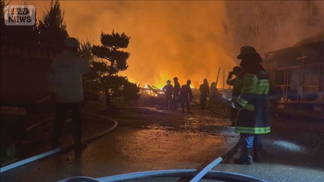 未明に「助けて」と通報　寺が全焼し2人死亡　住人5人と連絡取れず　山口・下関市