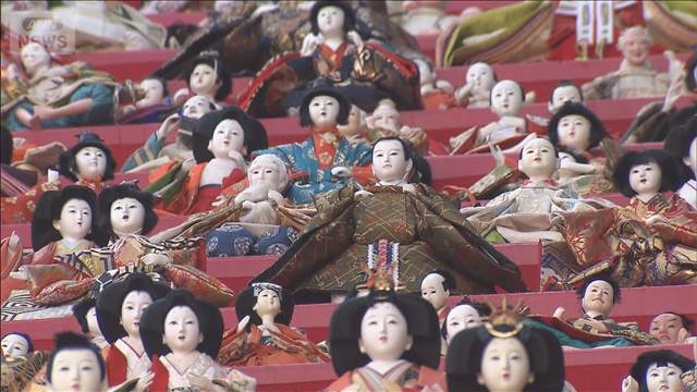 関東最大級「かつうらビッグひな祭り」60段の石段に1800体ひな人形が勢ぞろい