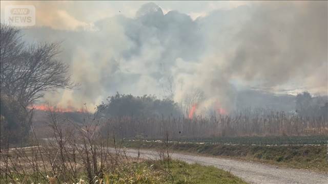「たき火が広がってしまった」　消防隊員がけが　神奈川・小田原市の畑で火事
