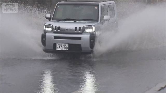 記録的少雨の太平洋側に雨　各地で今年一番の雨量に