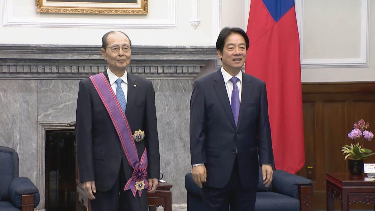 王貞治さんへ台湾総統が勲章授与　「誰もが知る英雄」と称える　台湾の球場でも挨拶