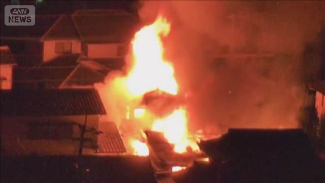 火事相次ぎ 男女2人死亡 住人と連絡取れず　福岡・久留米市
