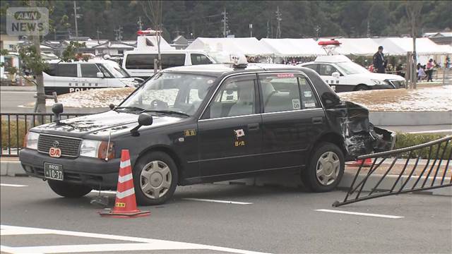 鳥取県立美術館でタクシーが暴走し女性が重傷　アクセルとブレーキ踏み間違いか
