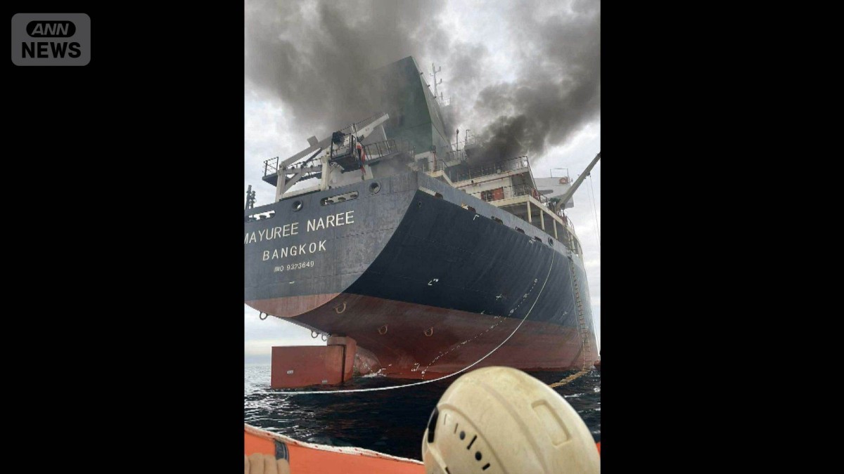 ホルムズ海峡でタイ船籍の貨物船が爆発　3人が行方不明　救命艇で20人避難