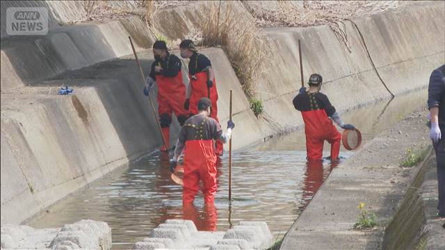 川で発見の男性死亡　首に裂けたような傷　事件の可能性も　大分市