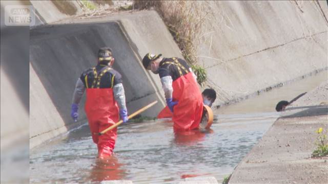 首に“裂けた傷”　川で発見の男性死亡　大分市