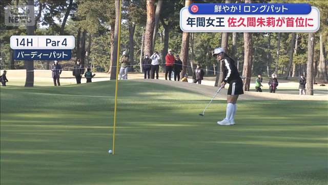 鮮やか！ロングパット　年間女王 佐久間朱莉が首位に