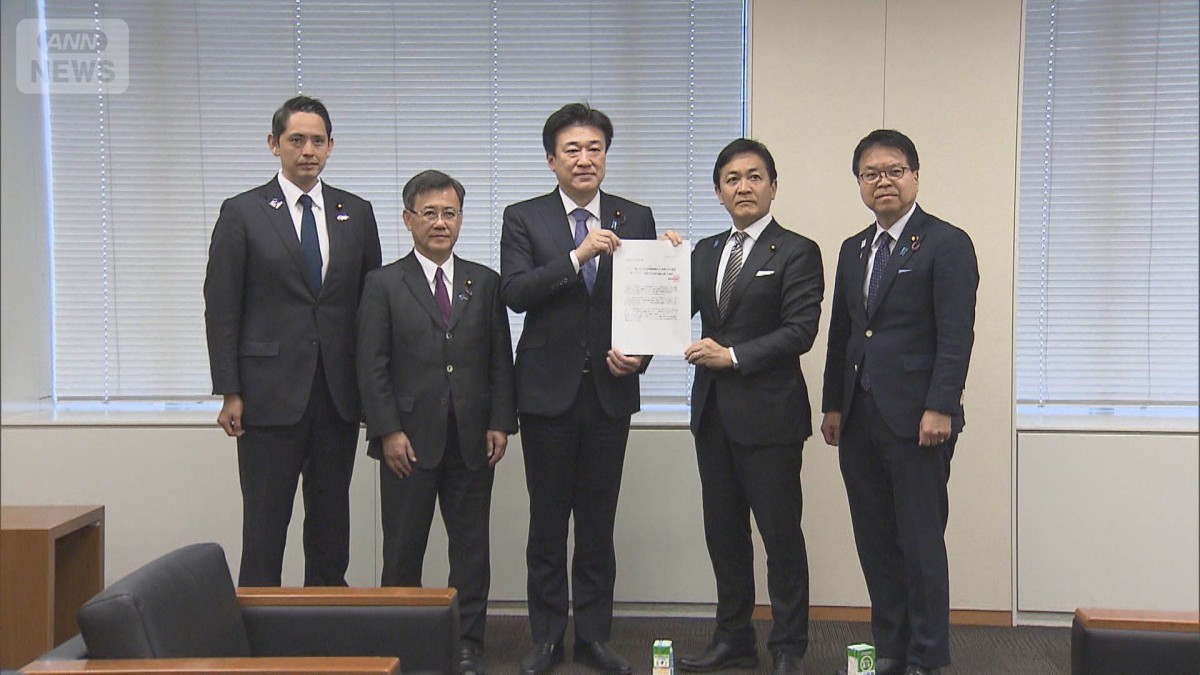 ペルシャ湾の船員の安全確保を提言　国民・玉木代表が木原官房長官と会談