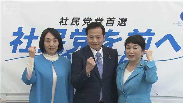社民党党首選　決選投票へ　福島氏と大椿氏の上位争い　4月6日開票
