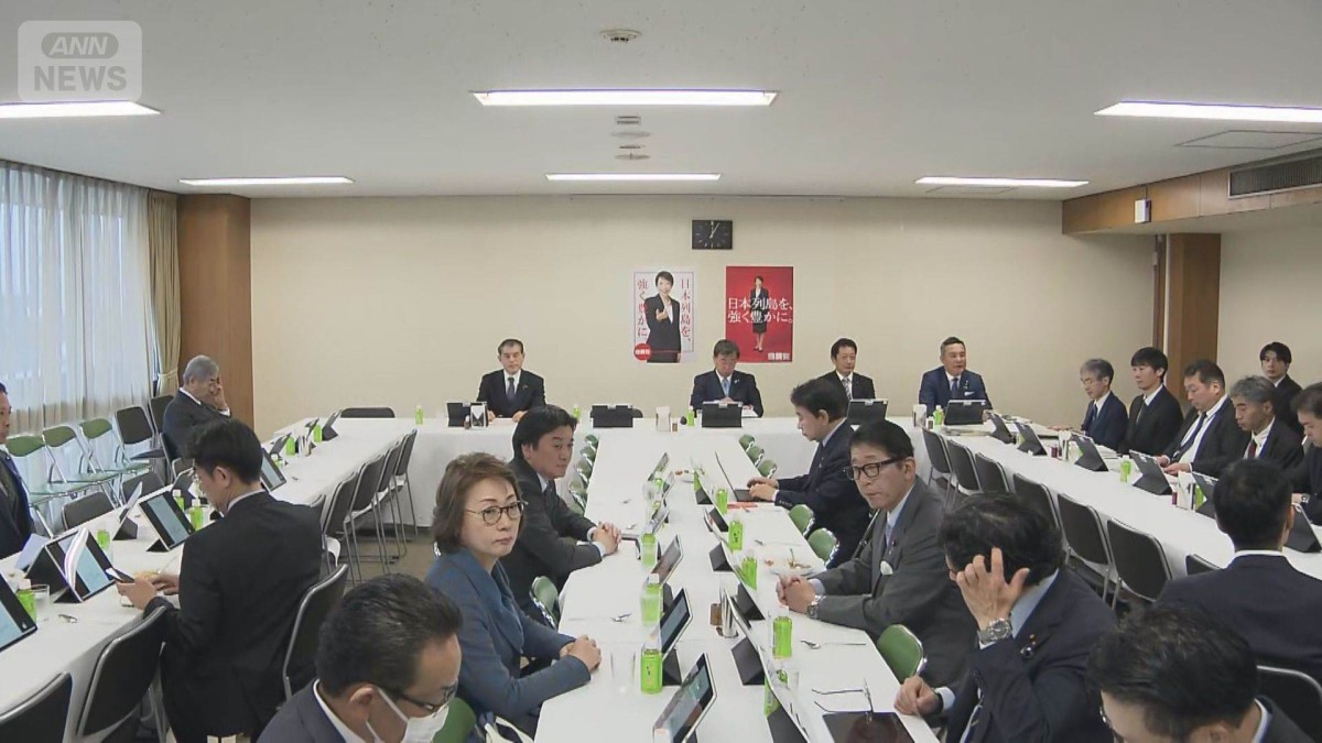 国旗損壊罪で自民初会合　党内から異論も