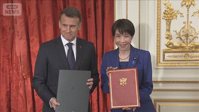 日仏首脳会談　イラン情勢の沈静化へ意思疎通で一致