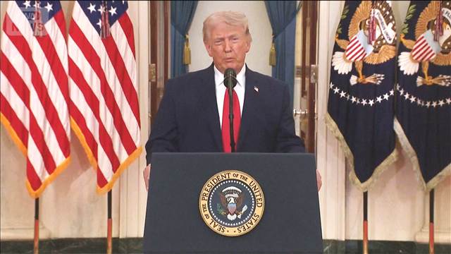 トランプ大統領　対イラン軍事作戦の“圧倒的な勝利”　国民向け演説で強調