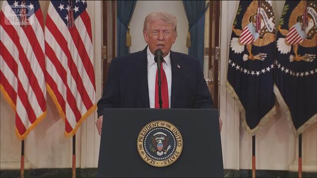 イランでの任務「まもなく完遂する」 トランプ大統領が国民向け演説　