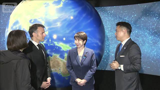 高市総理と仏マクロン大統領が宇宙ベンチャー企業を視察