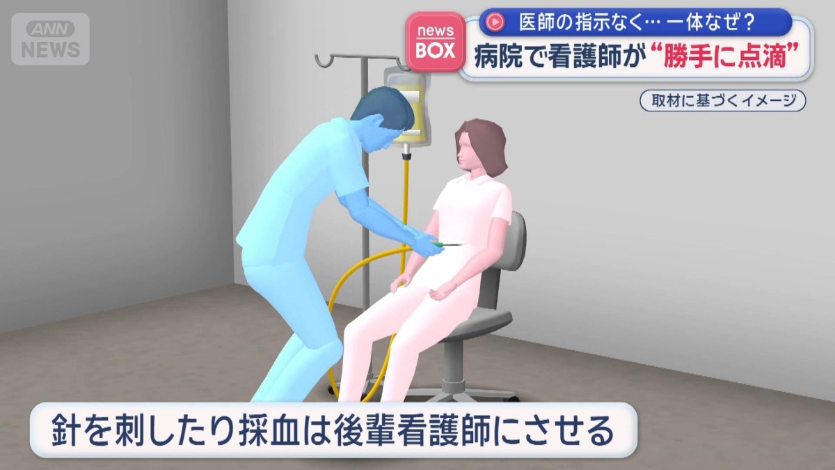 病院で看護師が“勝手に点滴”　医師の指示なく…一体なぜ？