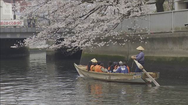 水辺ならではの桜が魅力　東京・江東区でさくらまつり
