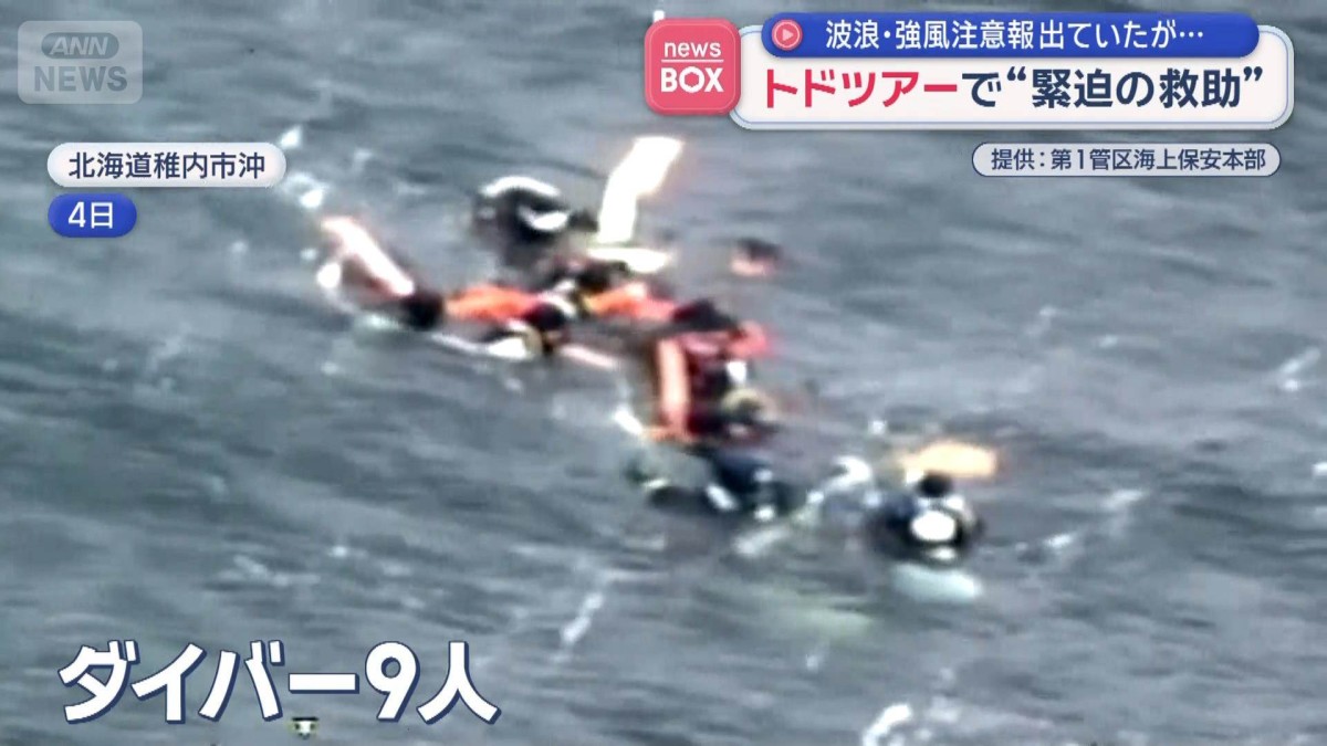 トドツアーで“緊迫の救助”　波浪・強風注意報出ていたが…