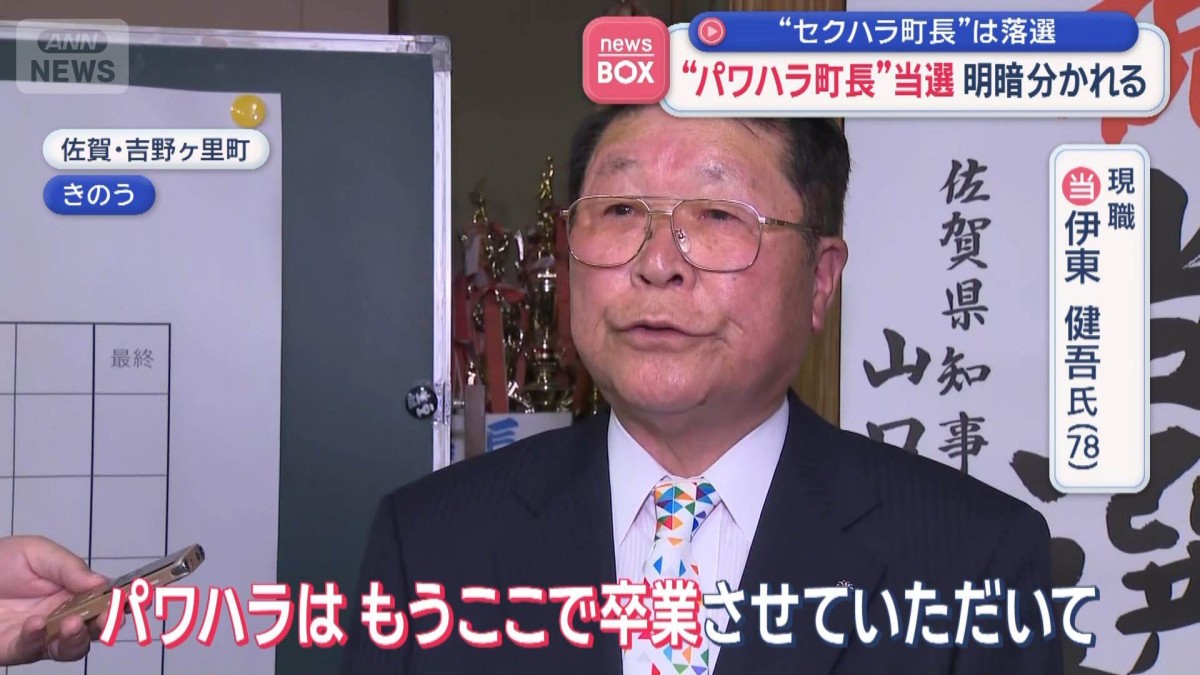 “パワハラ町長”当選　“セクハラ町長”は落選　明暗分かれる　山形・西川町