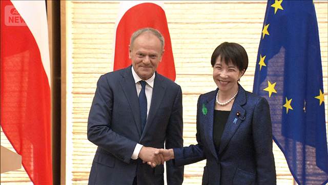 高市総理　ポーランド首相と会談　ウクライナ支援など連携強化で一致