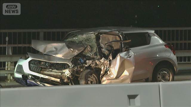 乗用車が正面衝突で大破　男性1人死亡　しまなみ海道　愛媛・今治市