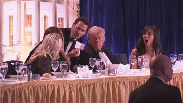 トランプ氏　出席の夕食会で発砲事件　2時間後の会見で「平和的な方法で解決」訴える