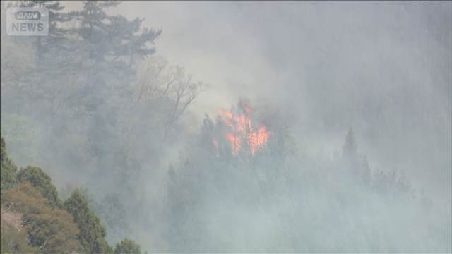 岩手・大槌町山火事　発生5日目も火の勢い収まらず　1300ヘクタール超焼失