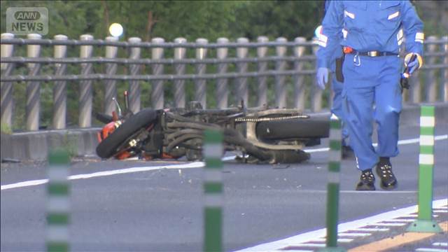 自動車専用道路で発見の男性重体 近くにバイク　ひき逃げ事件で捜査　群馬・渋川市