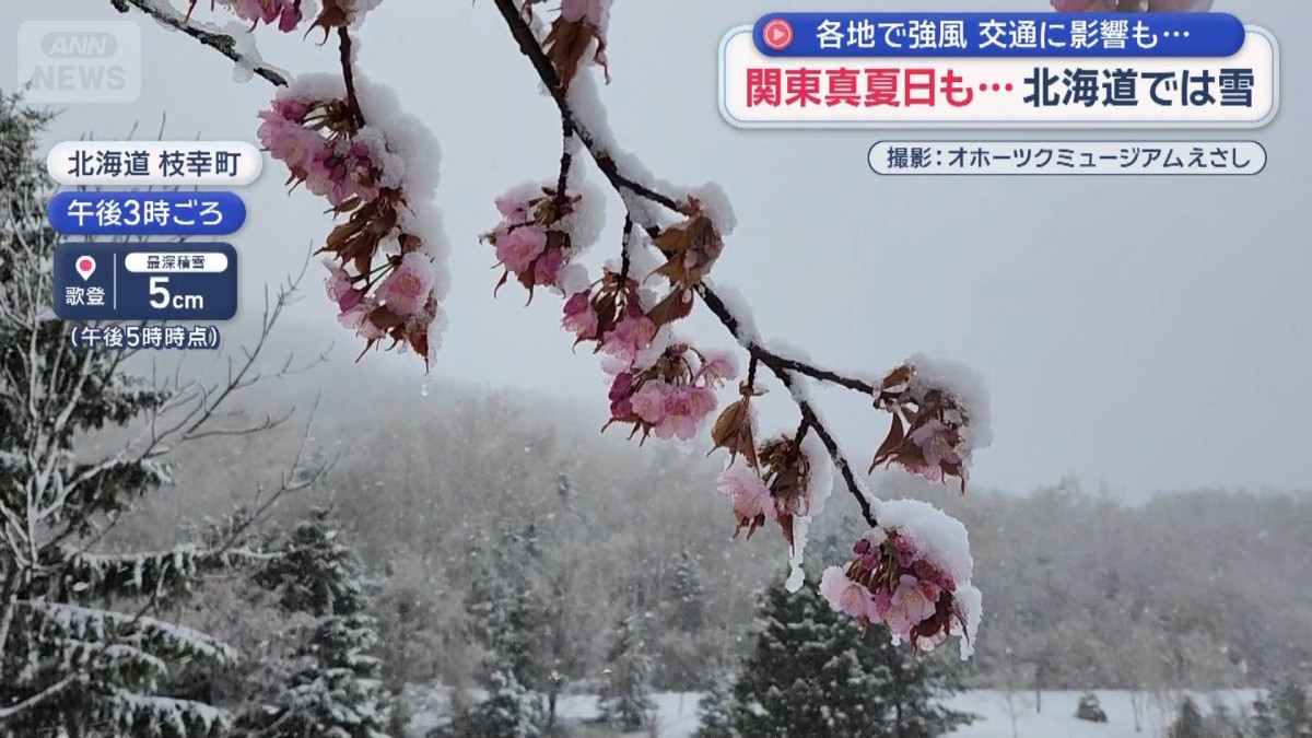 GW各地で春の嵐　交通など影響　都内で真夏日も…北海道は雪