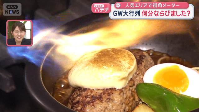 GW大行列　何分ならびました？　人気エリアで街角メーター