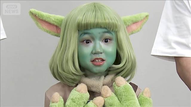 永尾柚乃、顔を緑に塗って人気キャラに変身！レアな体験に大興奮【芸能動画】
