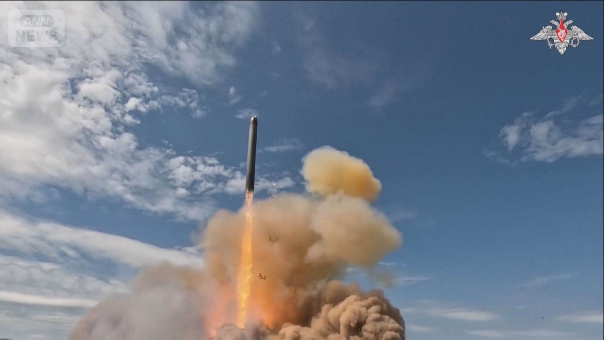 ロシア　新型弾道ミサイル試験に成功　プーチン氏「西側の4倍の威力」