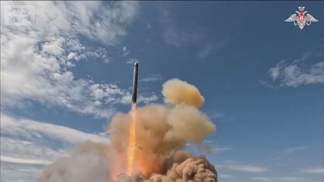 ロシア　新型弾道ミサイル試験に成功　プーチン氏「西側の4倍の威力」