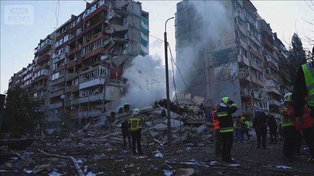 ウクライナにロシアが大規模攻撃　ドローン1500機以上などで　全土で7人死亡