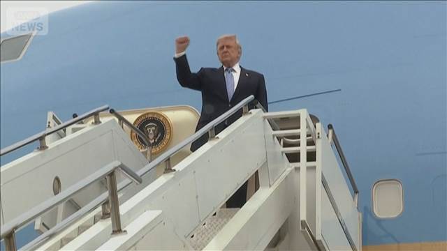“ホルムズ早期開放”米中首脳 一致を強調 トランプ大統領帰国の途に
