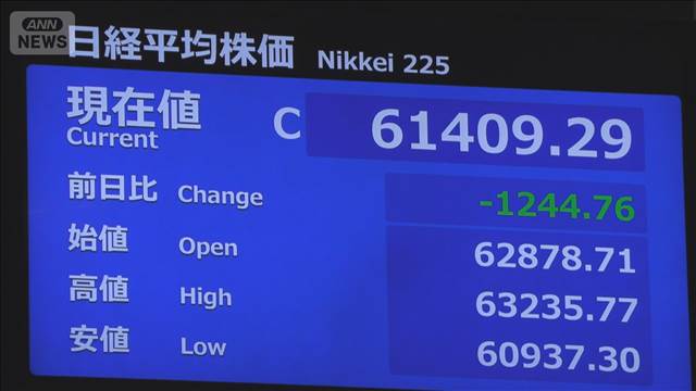きょうの市場は株、債権のダブル安　長期金利は約29年ぶりの高水準