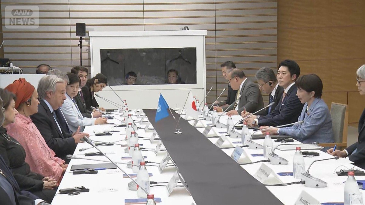 グテーレス国連事務総長と会談　高市総理　安保理改革の必要性で一致