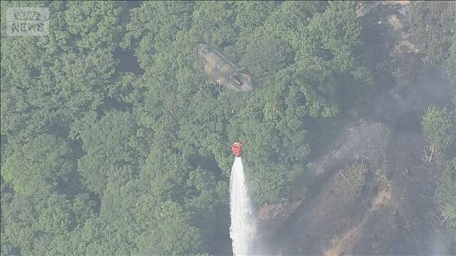 津市の山林火災　20日夕方に鎮圧 発生から約27時間後