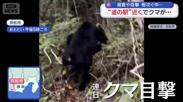 被害や目撃相次ぐなか…“道の駅”近くでクマ目撃も