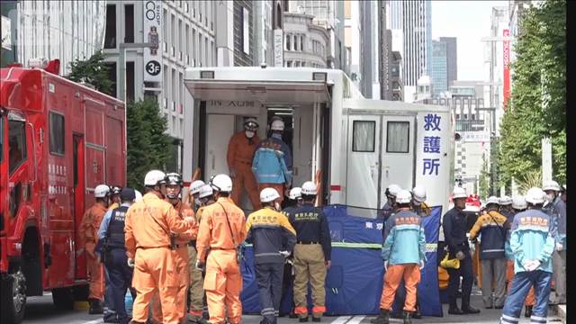 銀座で催涙スプレー噴射か　26人不調訴え