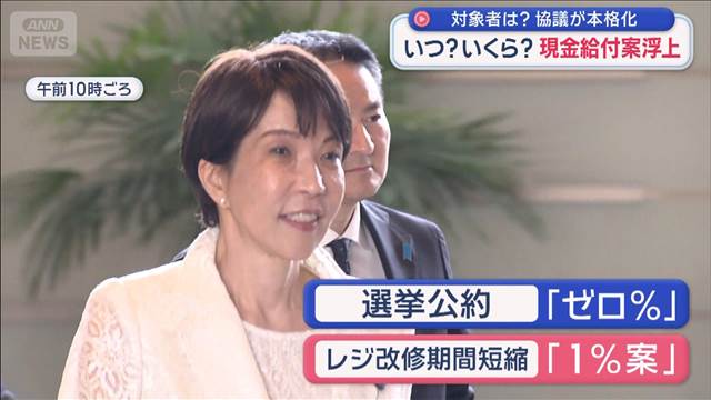 家計支援“現金給付”が有力　早期実施へ「消費税1％」浮上